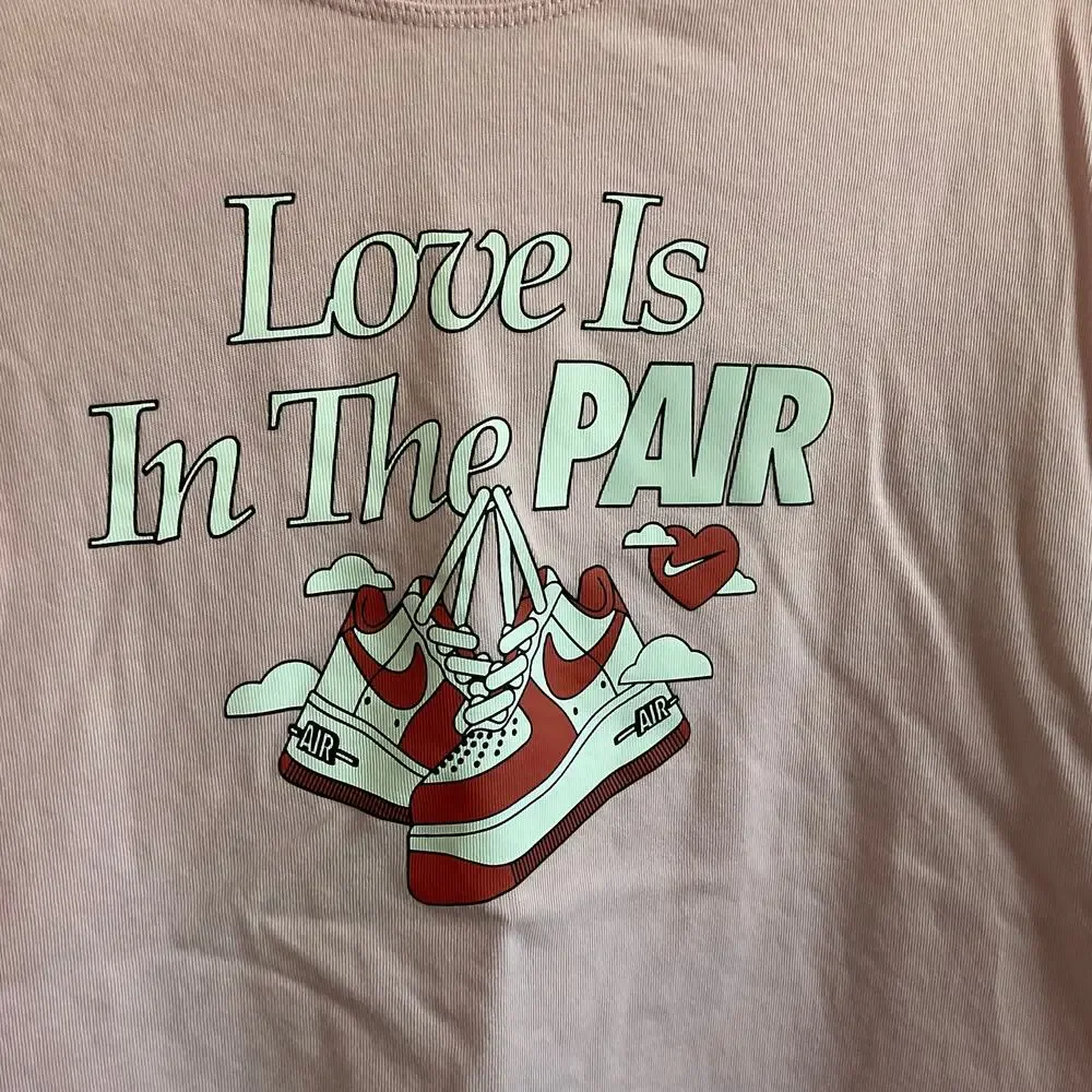Nike Women’s Love Is In the‎ Pair Nike Dunks Graphic Tee - Size Large